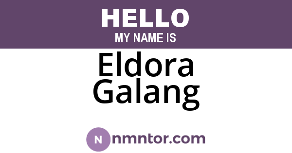 Eldora Galang