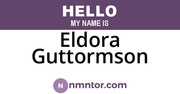 Eldora Guttormson