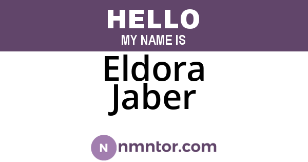 Eldora Jaber