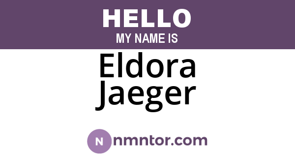 Eldora Jaeger