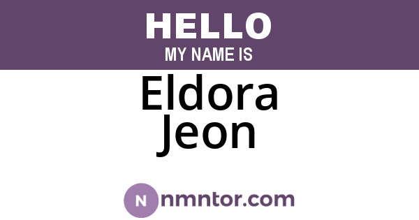 Eldora Jeon