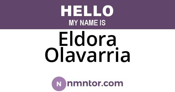 Eldora Olavarria