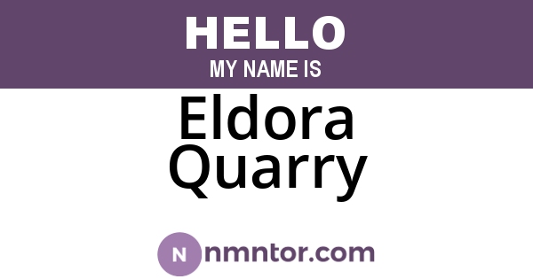Eldora Quarry