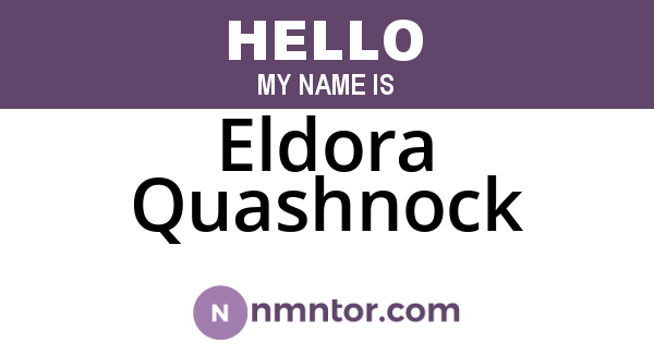 Eldora Quashnock