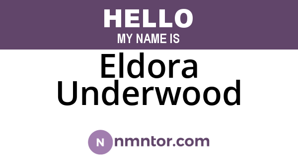 Eldora Underwood