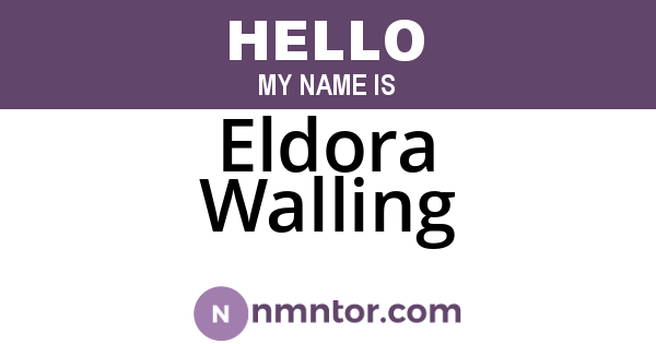 Eldora Walling