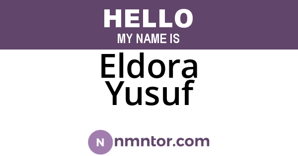 Eldora Yusuf