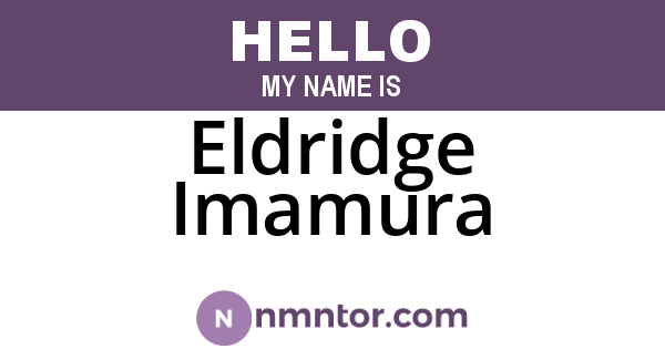 Eldridge Imamura