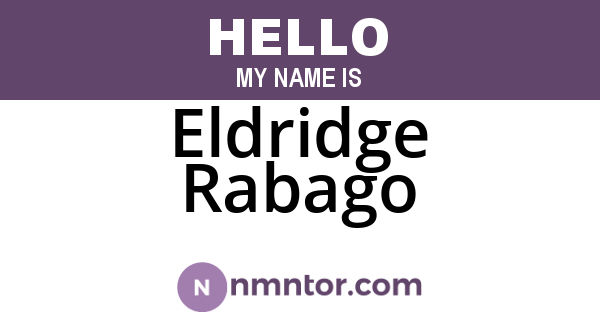 Eldridge Rabago