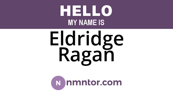 Eldridge Ragan