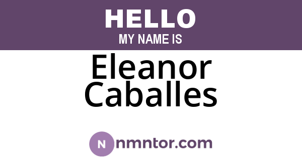 Eleanor Caballes