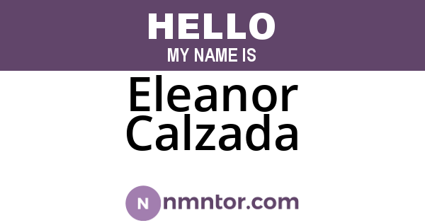 Eleanor Calzada