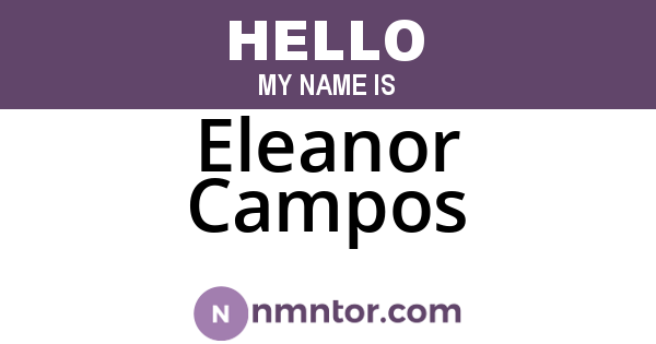 Eleanor Campos