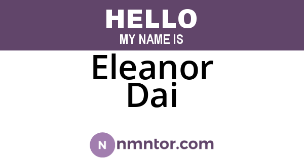 Eleanor Dai