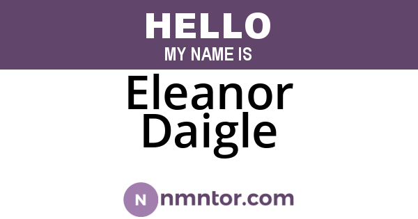 Eleanor Daigle