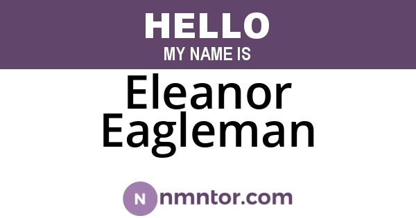 Eleanor Eagleman