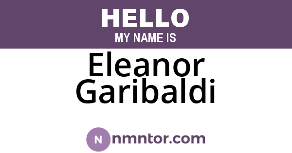 Eleanor Garibaldi