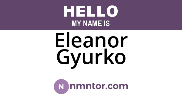 Eleanor Gyurko