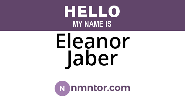 Eleanor Jaber