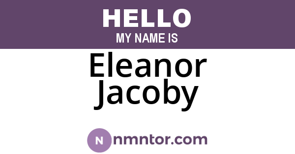 Eleanor Jacoby