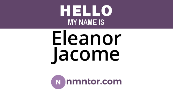 Eleanor Jacome
