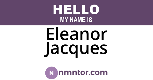 Eleanor Jacques