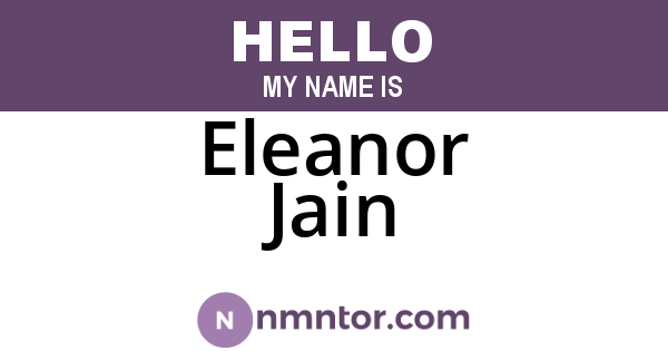 Eleanor Jain