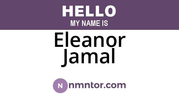 Eleanor Jamal