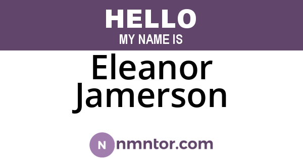 Eleanor Jamerson