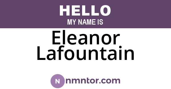 Eleanor Lafountain