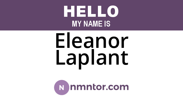 Eleanor Laplant
