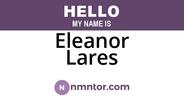 Eleanor Lares