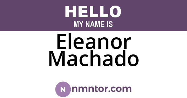 Eleanor Machado