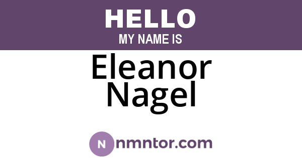 Eleanor Nagel