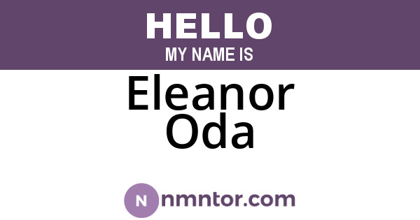 Eleanor Oda