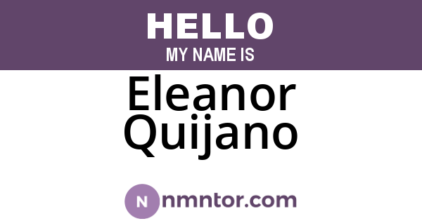 Eleanor Quijano