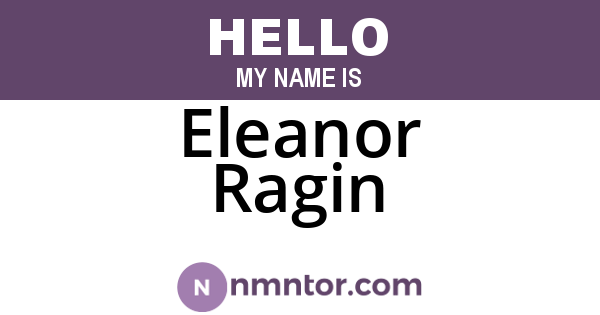 Eleanor Ragin