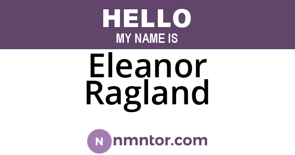 Eleanor Ragland