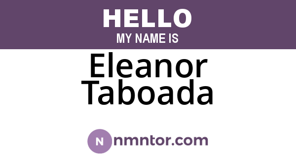 Eleanor Taboada