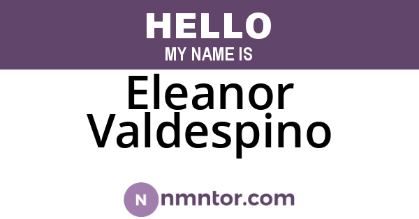 Eleanor Valdespino