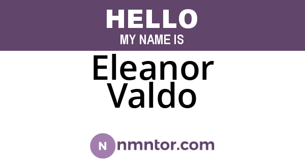 Eleanor Valdo