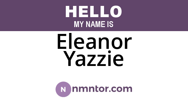 Eleanor Yazzie
