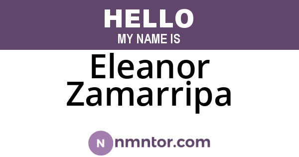 Eleanor Zamarripa
