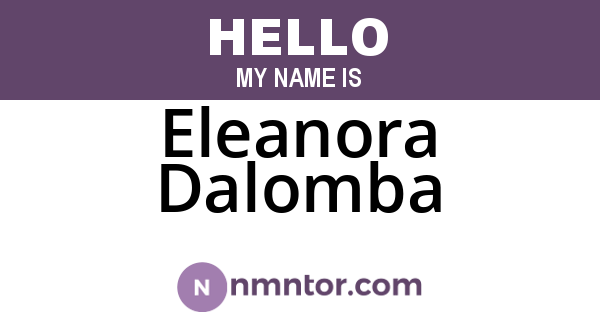 Eleanora Dalomba