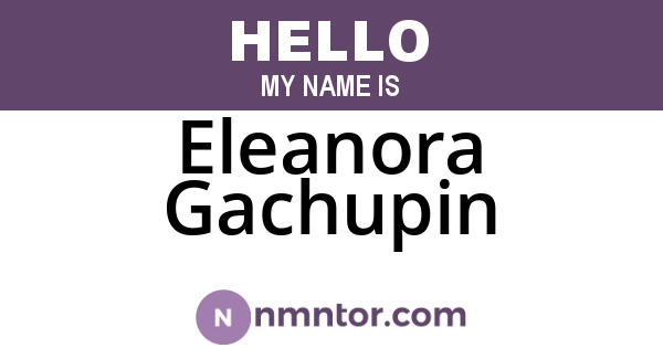 Eleanora Gachupin