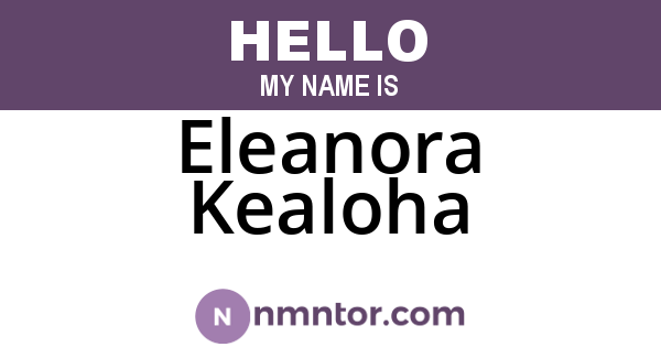 Eleanora Kealoha