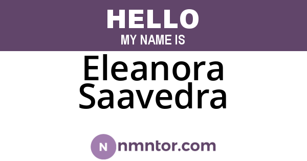 Eleanora Saavedra