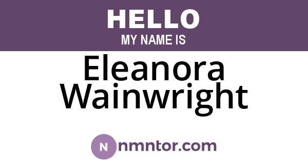 Eleanora Wainwright