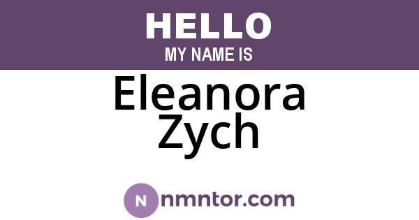 Eleanora Zych