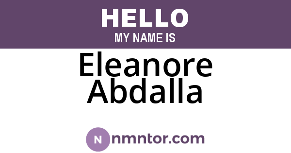 Eleanore Abdalla